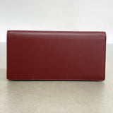 【6kd3421】カルティエ 長財布 マスト レザー ボルドー ゴールド金具【中古】レディース