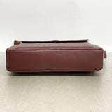 【6kd3422】カルティエ ショルダーバッグ マスト レザー ボルドー ゴールド金具【中古】レディース