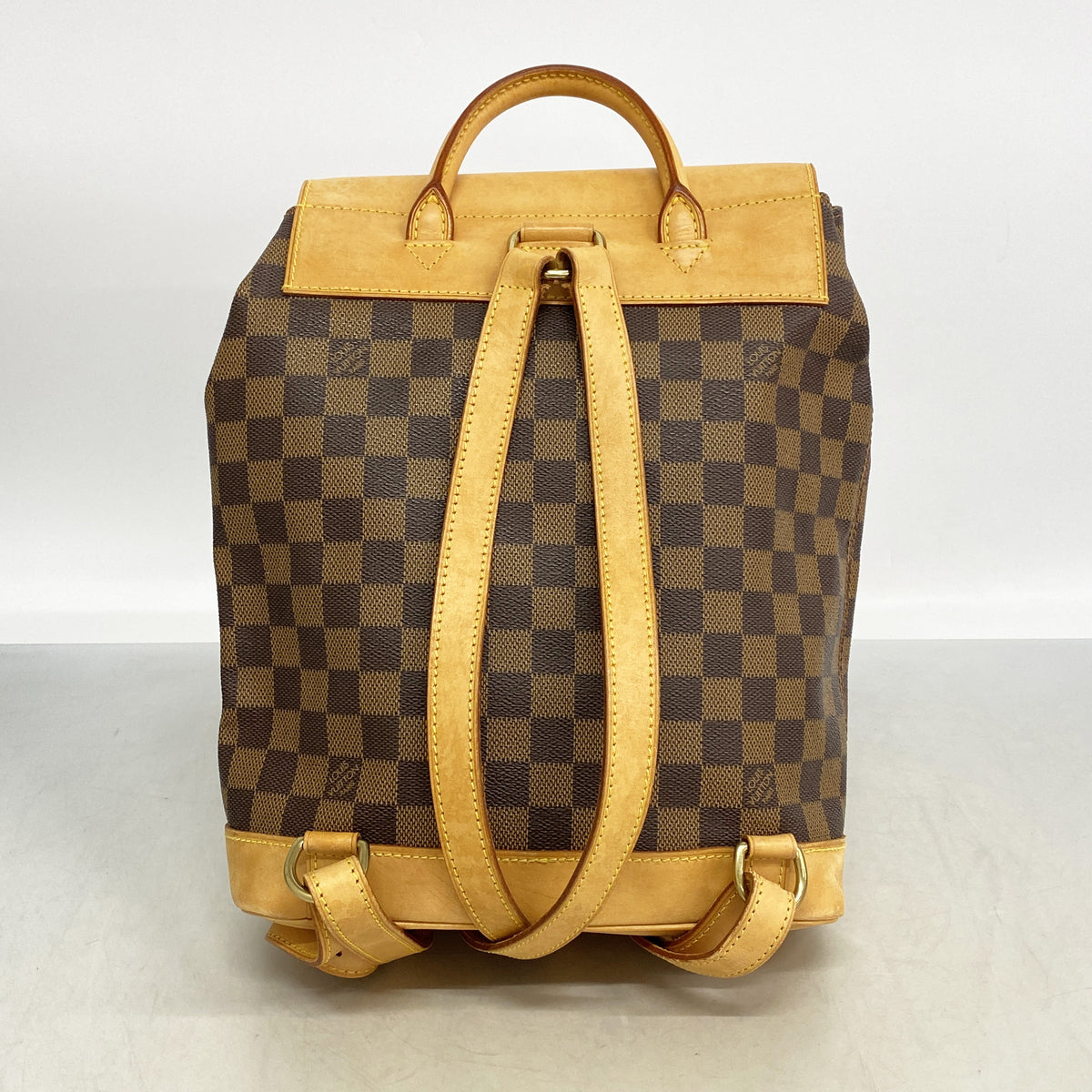 【6kd3426】ルイヴィトン リュック・デイパック ダミエ 100周年記念 アルルカン N99038 エベヌ【中古】レディース