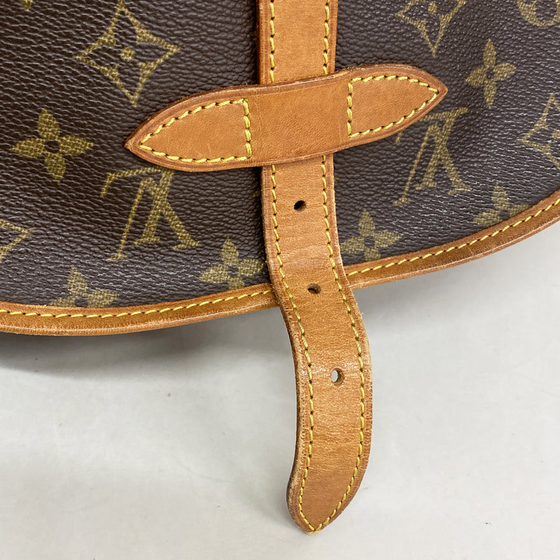 【6kd3427】ルイヴィトン ショルダーバッグ モノグラム ソミュール30 M42256 ブラウン【中古】レディース