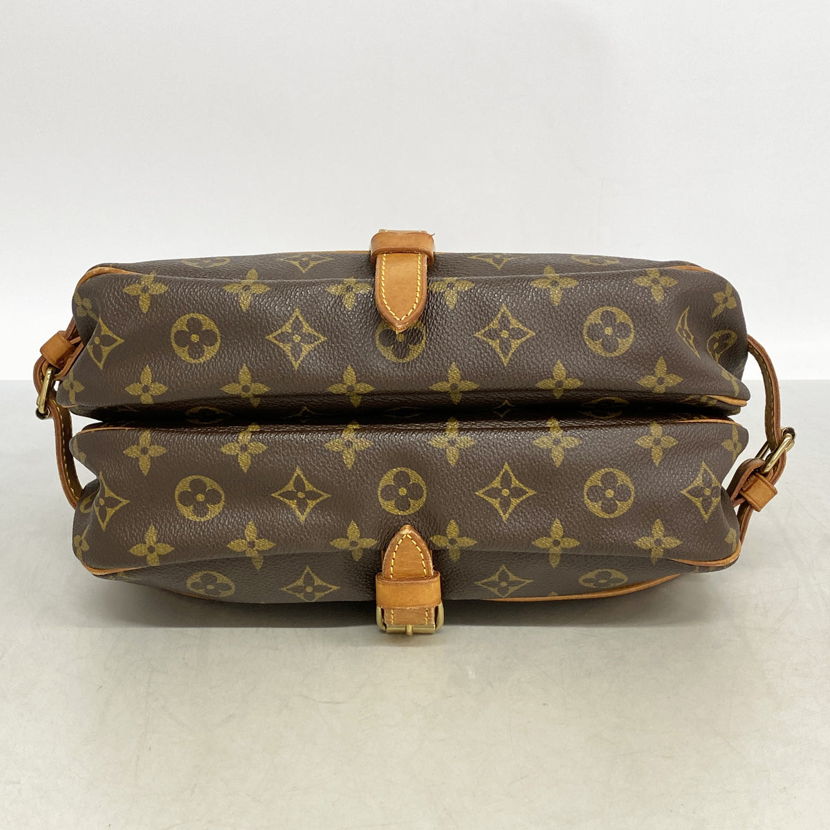【6kd3427】ルイヴィトン ショルダーバッグ モノグラム ソミュール30 M42256 ブラウン【中古】レディース