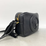 【6kd3431】グッチ ショルダーバッグ ブロンディ 742360 レザー ブラック ゴールド金具【中古】レディース