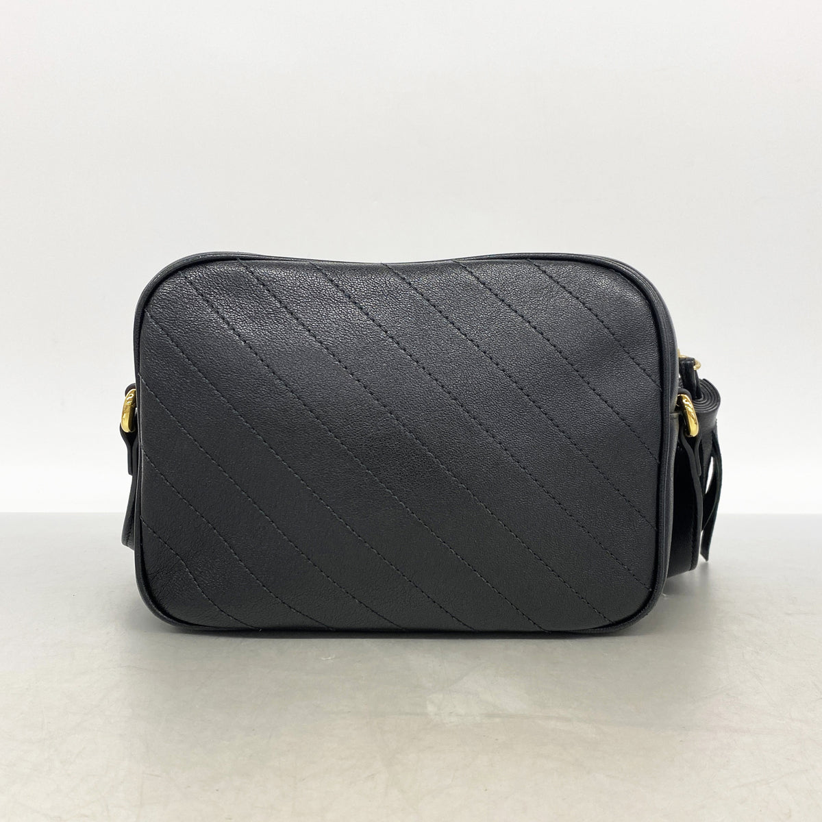 【6kd3431】グッチ ショルダーバッグ ブロンディ 742360 レザー ブラック ゴールド金具【中古】レディース
