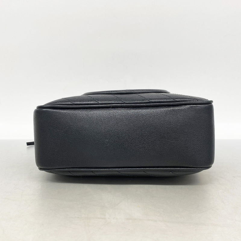 【6kd3431】グッチ ショルダーバッグ ブロンディ 742360 レザー ブラック ゴールド金具【中古】レディース