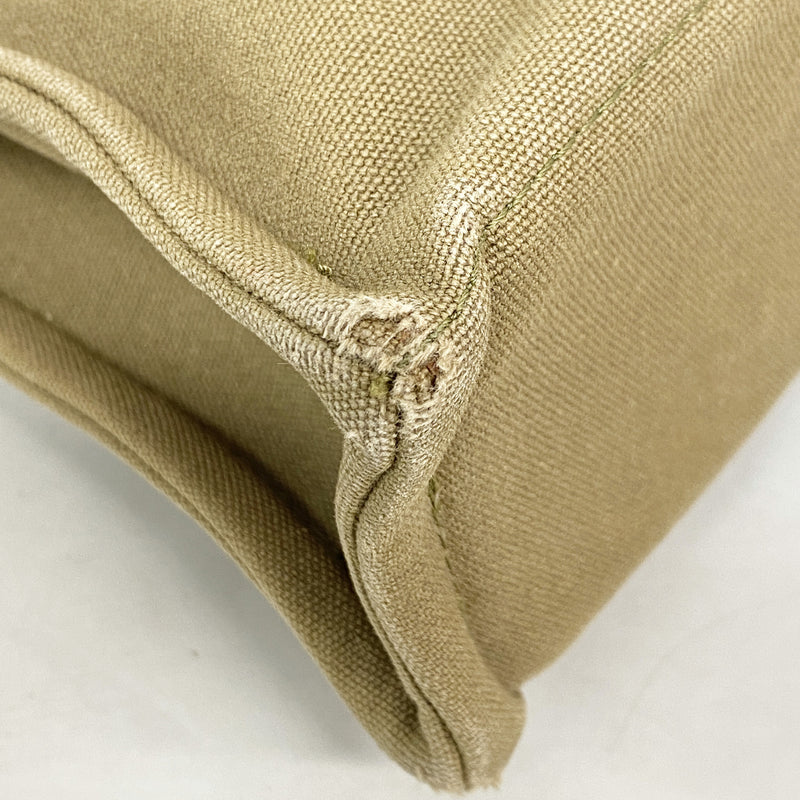 【6kd3434】エルメス トートバッグ フールトゥPM キャンバス カーキ シルバー金具【中古】メンズ レディース ユニセックス