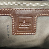 【6kd3435】フェンディ ハンドバッグ ズッカ ナイロンキャンバス ブラウン シルバー金具【中古】レディース