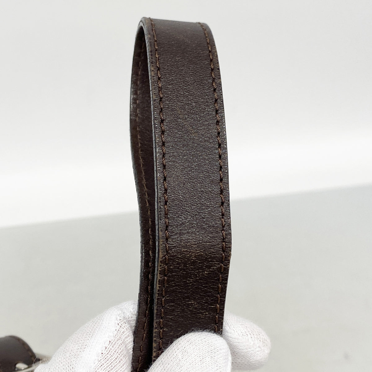 【6kd3435】フェンディ ハンドバッグ ズッカ ナイロンキャンバス ブラウン シルバー金具【中古】レディース