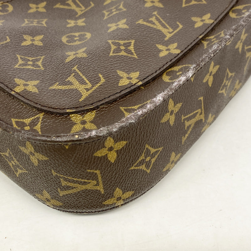 【6kd3438】ルイヴィトン ショルダーバッグ モノグラム サンクルーGM M51242 ブラウン【中古】レディース