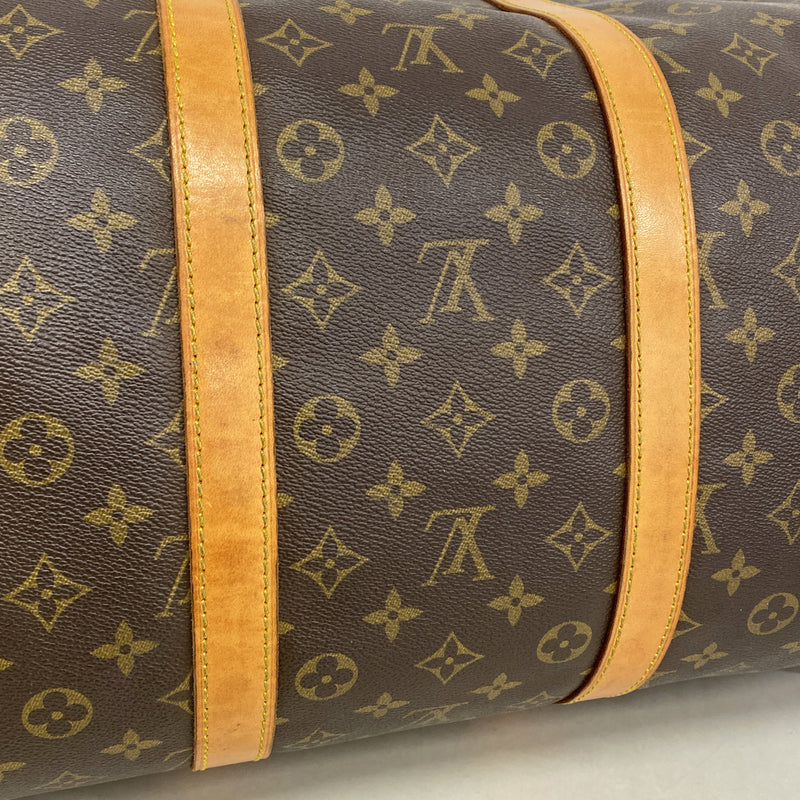 【6kd3441】ルイヴィトン ボストンバッグ モノグラム キーポル55 M41424 ブラウン【中古】メンズ レディース ユニセックス
