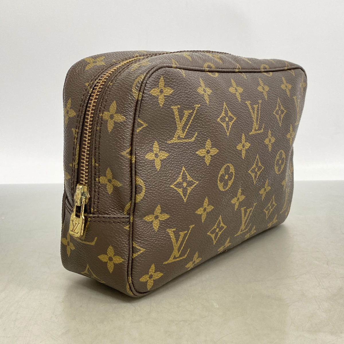 【6kd3443】ルイヴィトン ポーチ モノグラム トゥルーストワレット23 M47524 ブラウン【中古】レディース