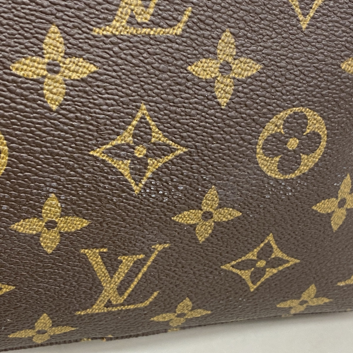 【6kd3443】ルイヴィトン ポーチ モノグラム トゥルーストワレット23 M47524 ブラウン【中古】レディース