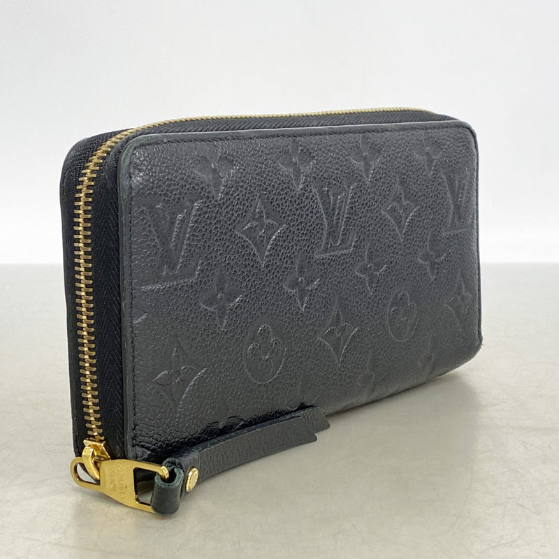 【6kd3448】ルイヴィトン 長財布 モノグラム・アンプラント ジッピーウォレット M61864 ノワール【中古】メンズ レディース ユニセックス