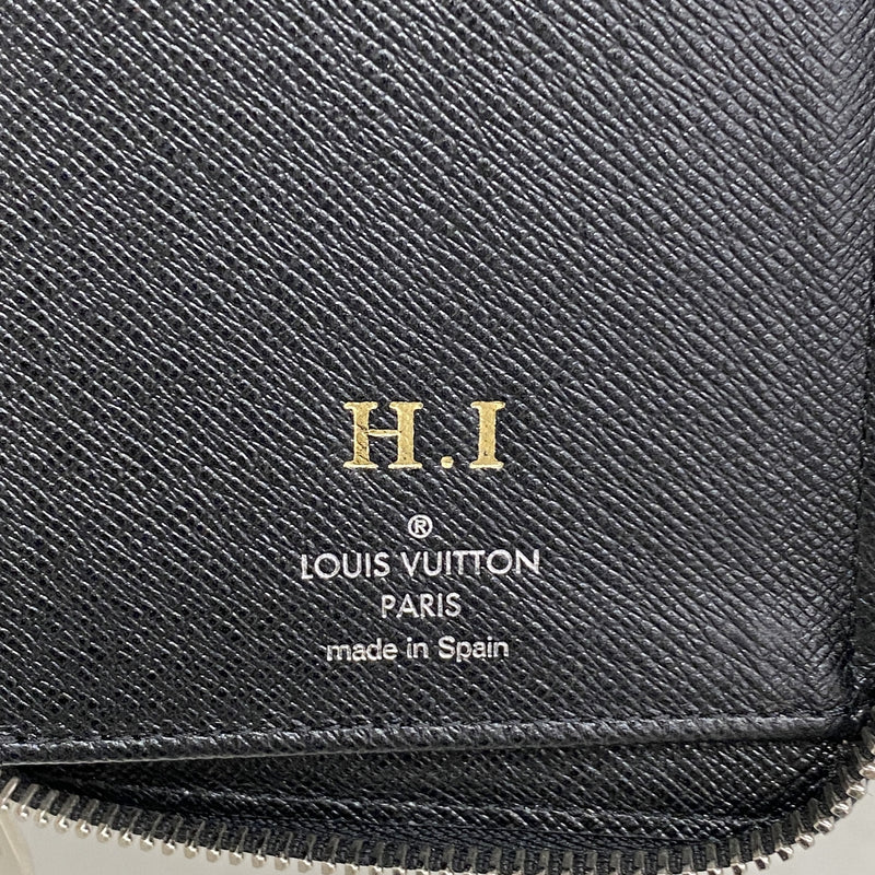 【6kd3449】ルイヴィトン 長財布 ダミエ・グラフィット ジッピーウォレットヴェルティカル N63095 ブラック【中古】メンズ