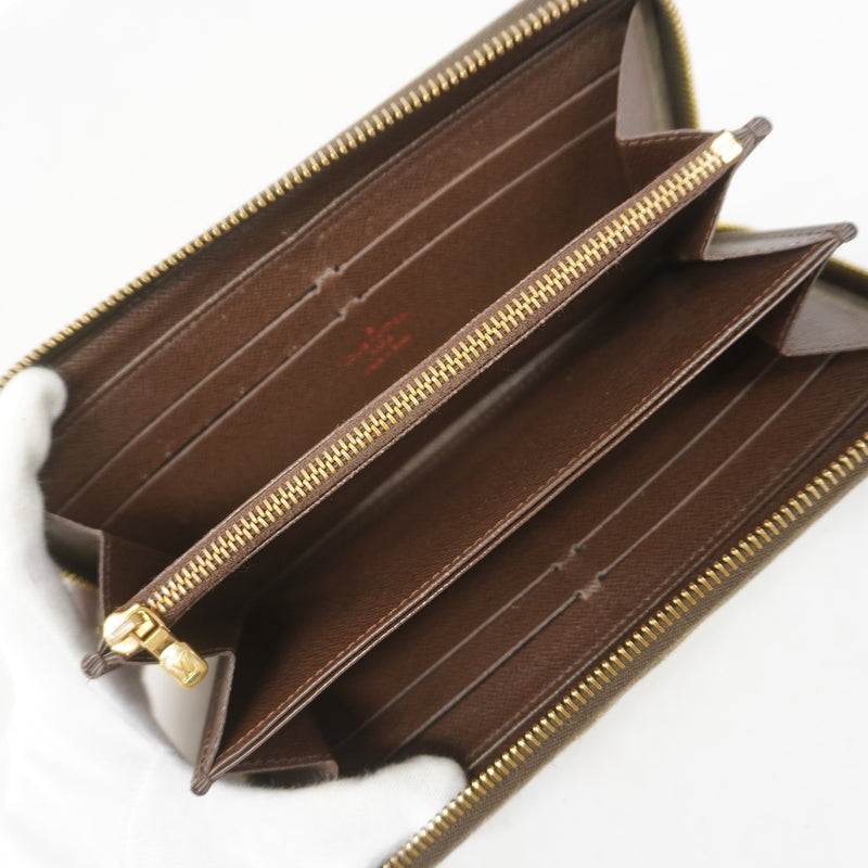 【6kd3452】ルイヴィトン 長財布 ダミエ ジッピーウォレット N60015 エベヌ【中古】メンズ レディース ユニセックス