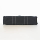 【6kd3459】エルメス トートバッグ ドーヴィルMM キャンバス ブラック シルバー金具【中古】メンズ レディース ユニセックス