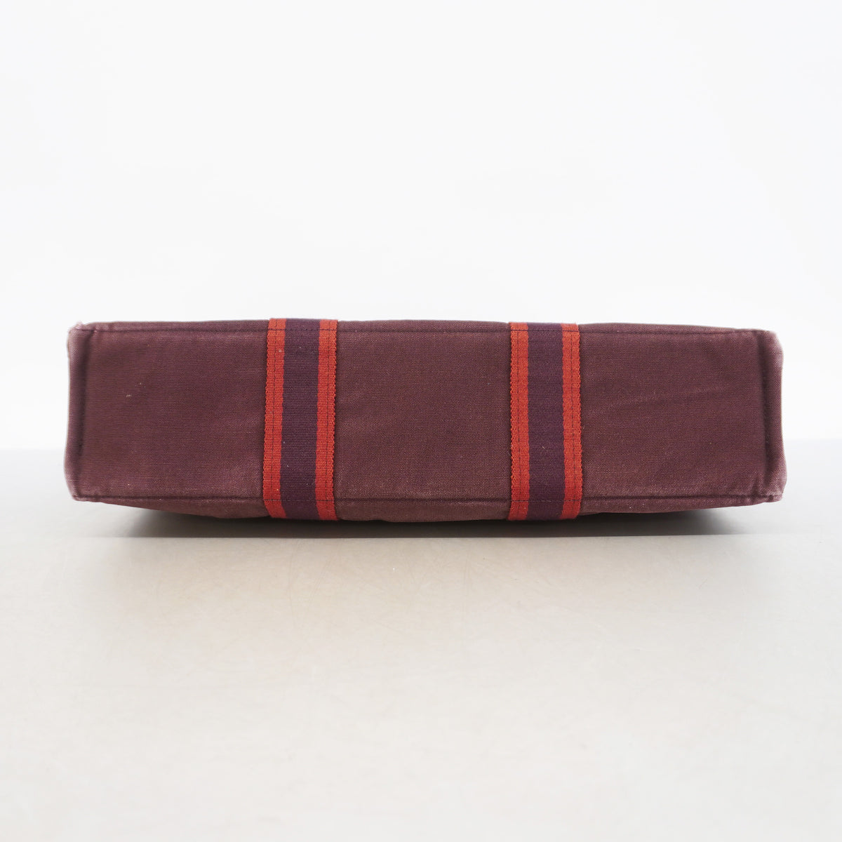 【6kd3460】エルメス トートバッグ フールトゥMM キャンバス ボルドー シルバー金具【中古】メンズ レディース ユニセックス