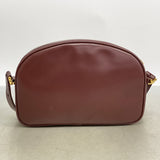 【6kd3470】カルティエ ショルダーバッグ マスト レザー ボルドー ゴールド金具【中古】レディース