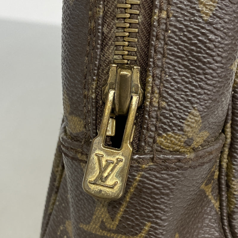 【6kd3478】ルイヴィトン ポーチ モノグラム トゥルーストワレット28 M47522 ブラウン【中古】レディース