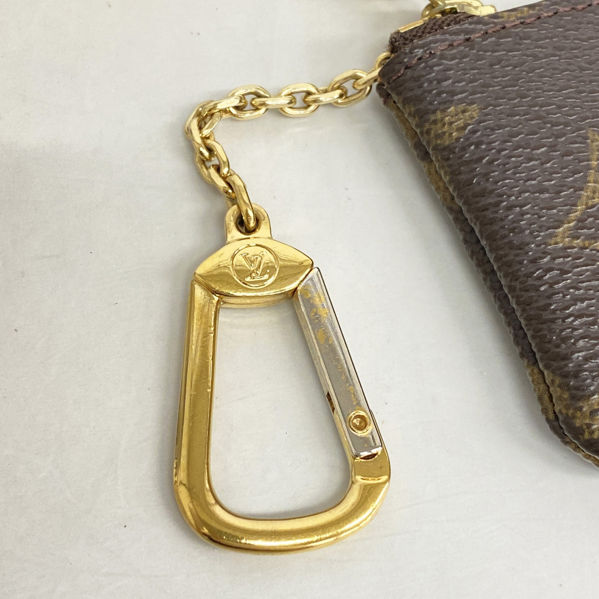 【6kd3480】ルイヴィトン コインケース モノグラム ポシェットクレ M62650 ブラウン【中古】メンズ レディース ユニセックス