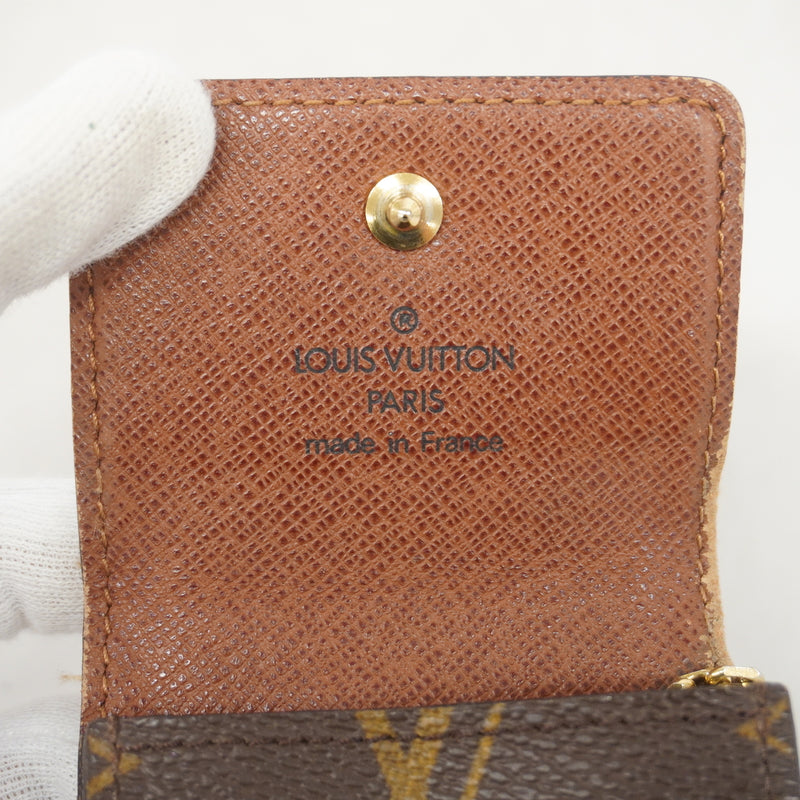 【6kd3489】ルイヴィトン マルチケース モノグラム ポルトクレバッジ M60048 ブラウン【中古】メンズ レディース ユニセックス