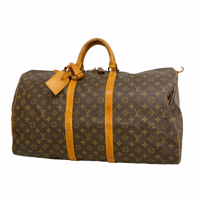 【6kd3502】ルイヴィトン ボストンバッグ モノグラム キーポル55 M41424 ブラウン【中古】メンズ レディース ユニセックス