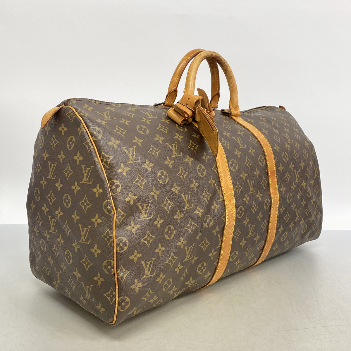 【6kd3502】ルイヴィトン ボストンバッグ モノグラム キーポル55 M41424 ブラウン【中古】メンズ レディース ユニセックス