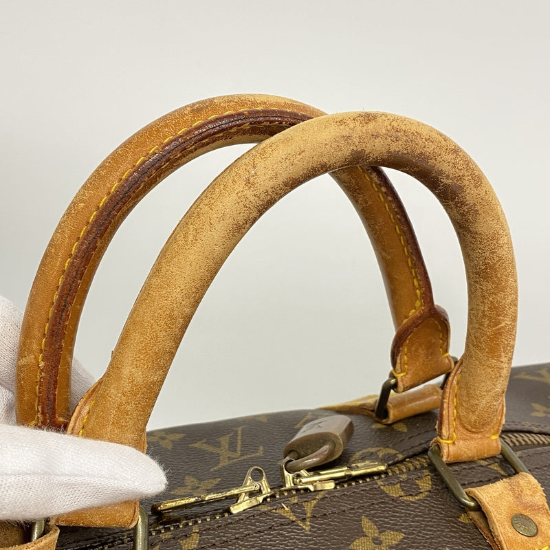 【6kd3502】ルイヴィトン ボストンバッグ モノグラム キーポル55 M41424 ブラウン【中古】メンズ レディース ユニセックス