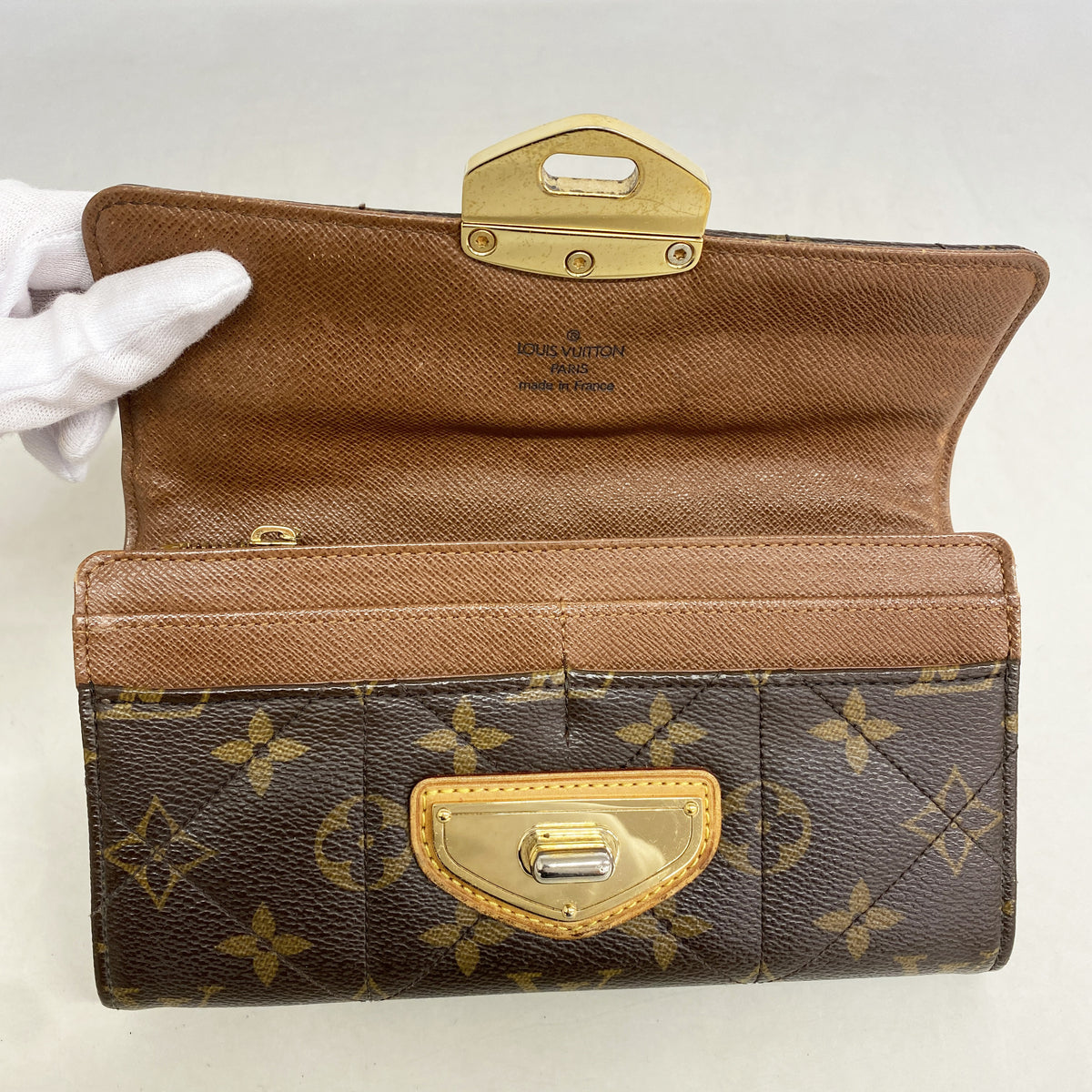 【6kd3504】ルイヴィトン 長財布 モノグラム･エトワール ポルトフォイユサラ M66556 ブラウン【中古】レディース