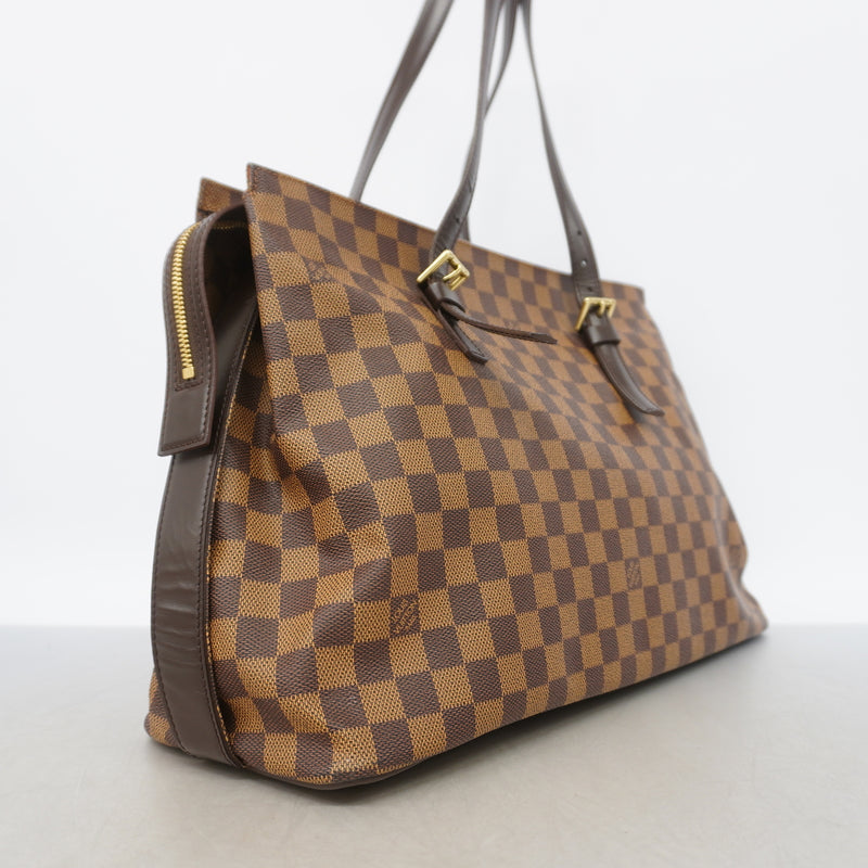 【6kd3506】ルイヴィトン トートバッグ ダミエ チェルシー N51119 エベヌ【中古】レディース