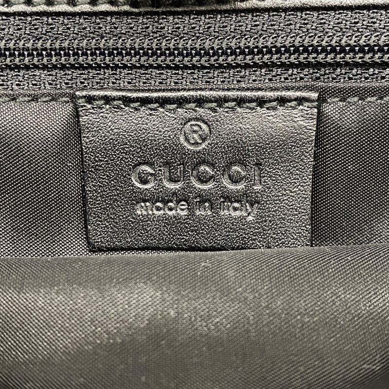 【6kd3509】グッチ ハンドバッグ 002 1075 ナイロン ブラック シルバー金具【中古】レディース