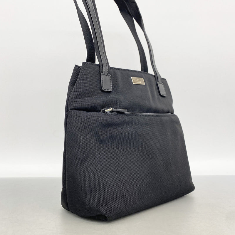 【6kd3509】グッチ ハンドバッグ 002 1075 ナイロン ブラック シルバー金具【中古】レディース