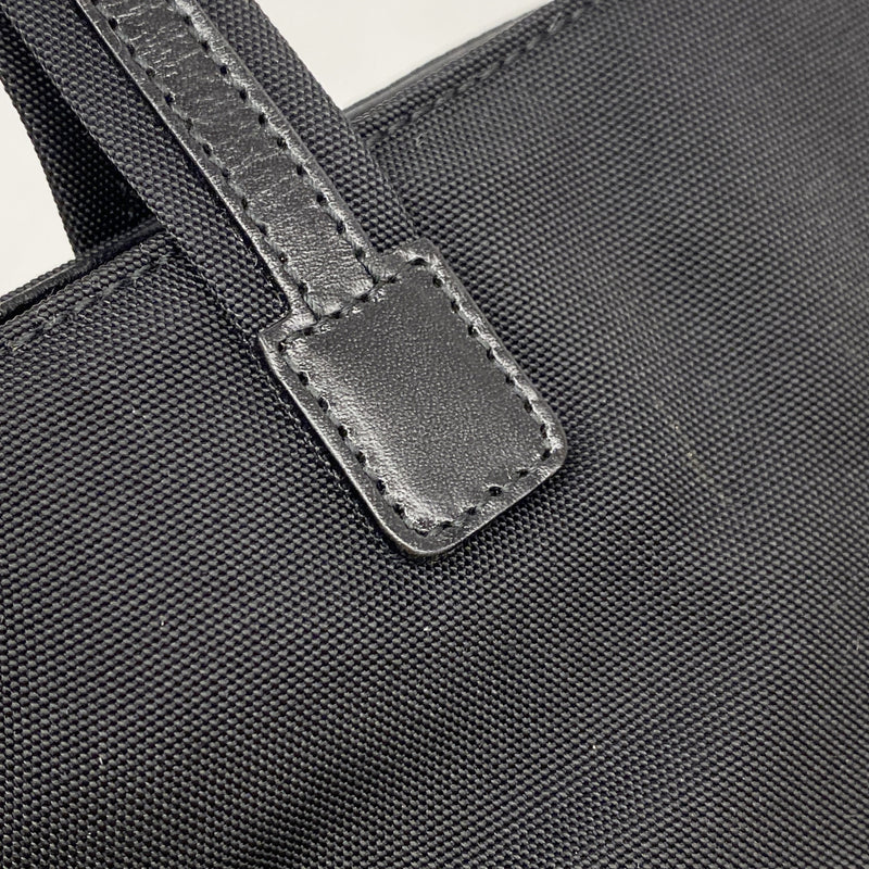 【6kd3509】グッチ ハンドバッグ 002 1075 ナイロン ブラック シルバー金具【中古】レディース