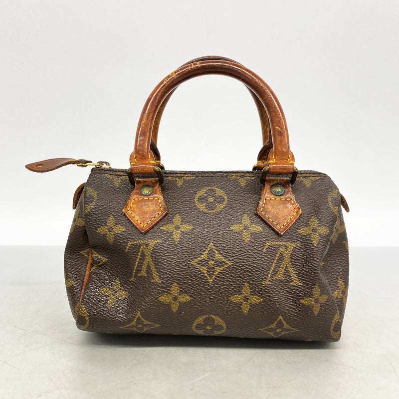 【6kd3514】ルイヴィトン ハンドバッグ モノグラム ミニスピーディ M41534 ブラウン【中古】レディース