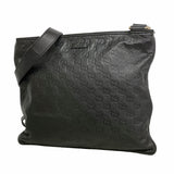 【6kd3528】グッチ ショルダーバッグ グッチシマ 201446 レザー ブラック シャンパンゴールド金具【中古】レディース
