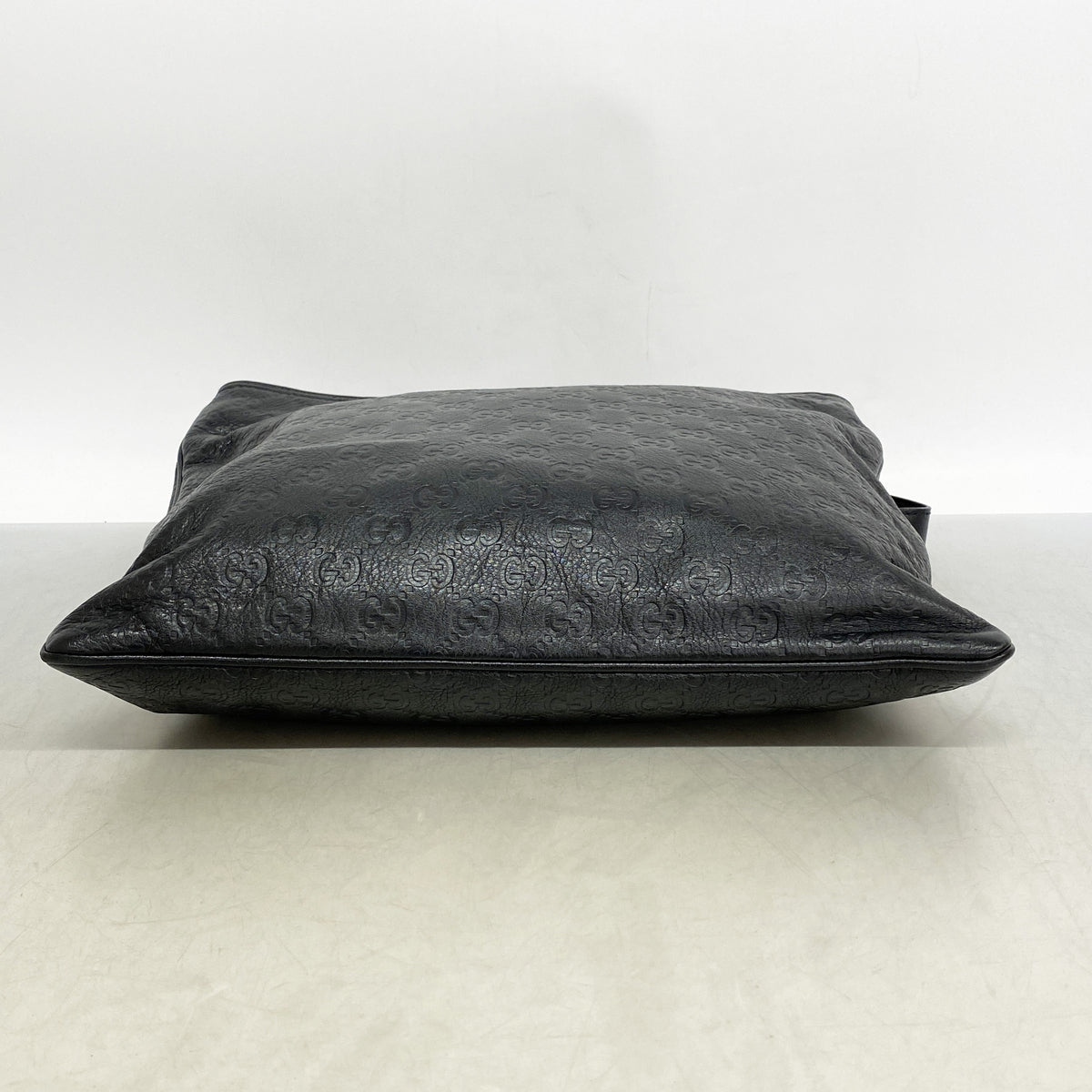 【6kd3528】グッチ ショルダーバッグ グッチシマ 201446 レザー ブラック シャンパンゴールド金具【中古】レディース