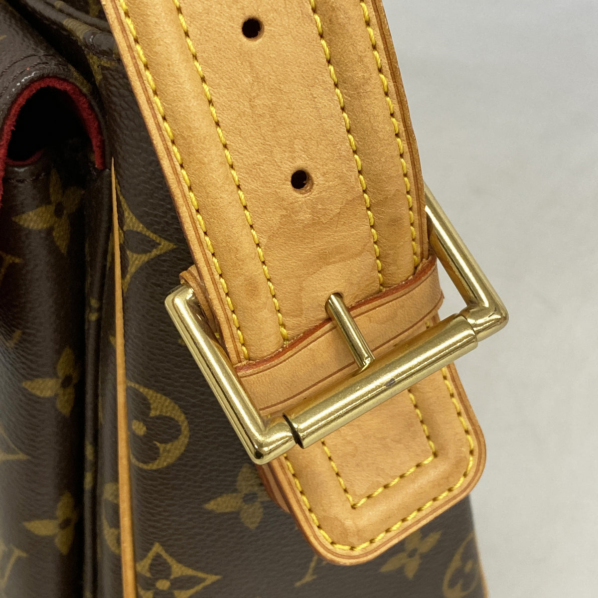 【6kd3532】ルイヴィトン ショルダーバッグ モノグラム ヴィバシテGM M51163 ブラウン【中古】レディース