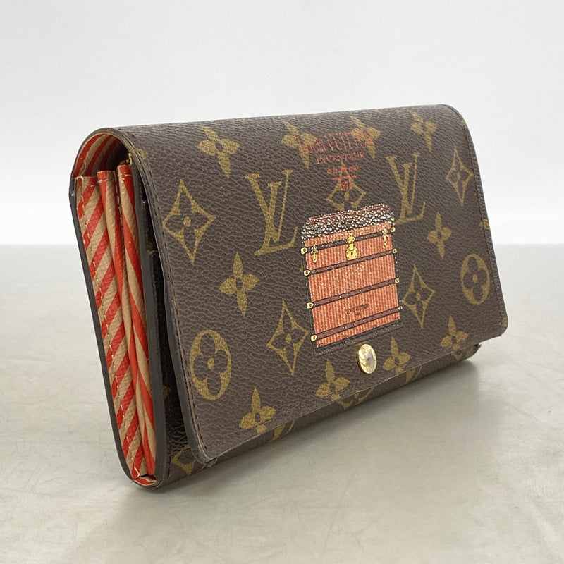 【6kd3536】ルイヴィトン 長財布 モノグラム ポルトフォイユサラトランク M60415 ブラウン【中古】レディース