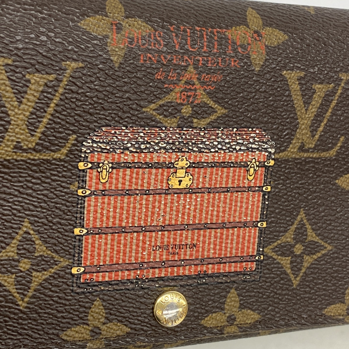 【6kd3536】ルイヴィトン 長財布 モノグラム ポルトフォイユサラトランク M60415 ブラウン【中古】レディース