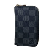 【6kd3549】ルイヴィトン コインケース ダミエ・グラフィット ジッピーコインパース N63076 ブラック グレー【中古】メンズ