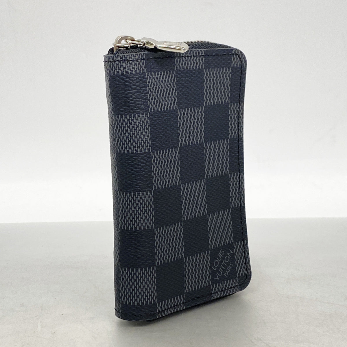 【6kd3549】ルイヴィトン コインケース ダミエ・グラフィット ジッピーコインパース N63076 ブラック グレー【中古】メンズ