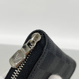 【6kd3549】ルイヴィトン コインケース ダミエ・グラフィット ジッピーコインパース N63076 ブラック グレー【中古】メンズ