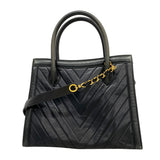【6kd3554】シャネル ハンドバッグ Vステッチ レザー ブラック ゴールド金具 2wayバッグ【中古】レディース
