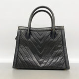 【6kd3554】シャネル ハンドバッグ Vステッチ レザー ブラック ゴールド金具 2wayバッグ【中古】レディース