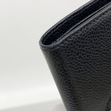 【6kd3555】シャネル 長財布 キャビアスキン ブラック ゴールド金具【中古】レディース