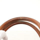 【6kd3557】セリーヌ ハンドバッグ マカダム PVC ブラウン ゴールド金具【中古】レディース