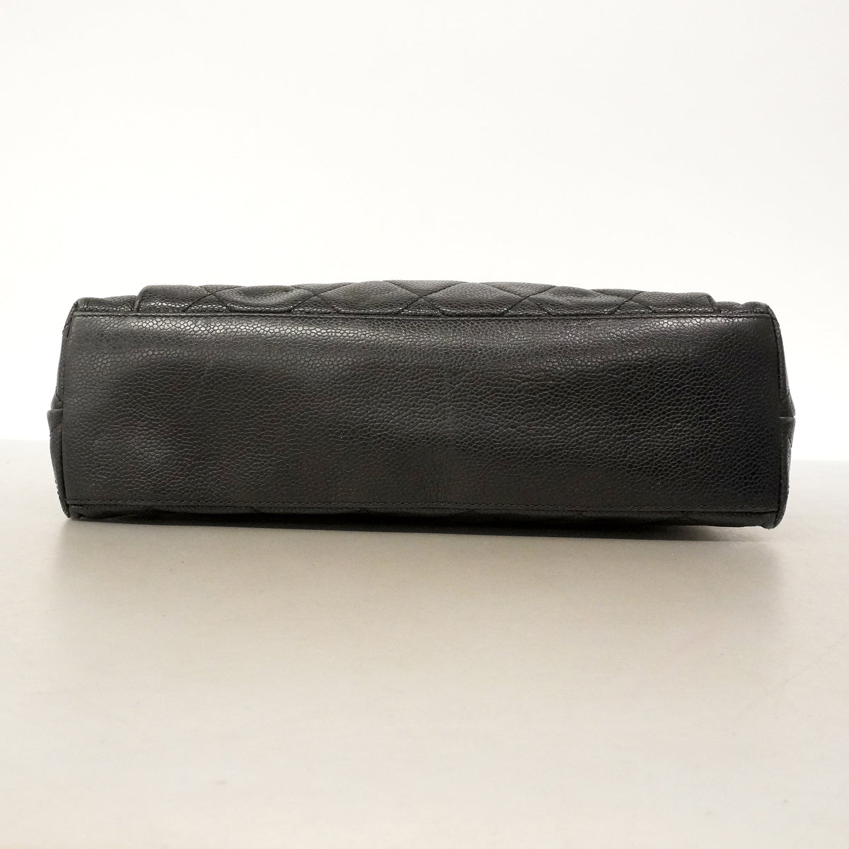 【6kd3558】シャネル チェーントート マトラッセ キャビアスキン ブラック ゴールド金具【中古】レディース