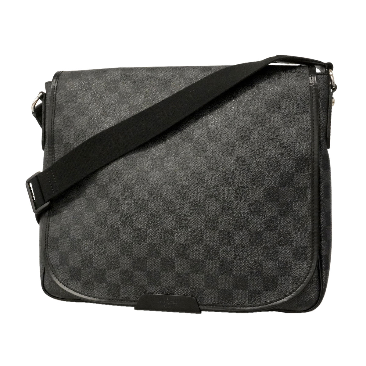 【6kd3561】ルイヴィトン ショルダーバッグ ダミエ・グラフィット ダニエルMM N58029 ブラック【中古】メンズ