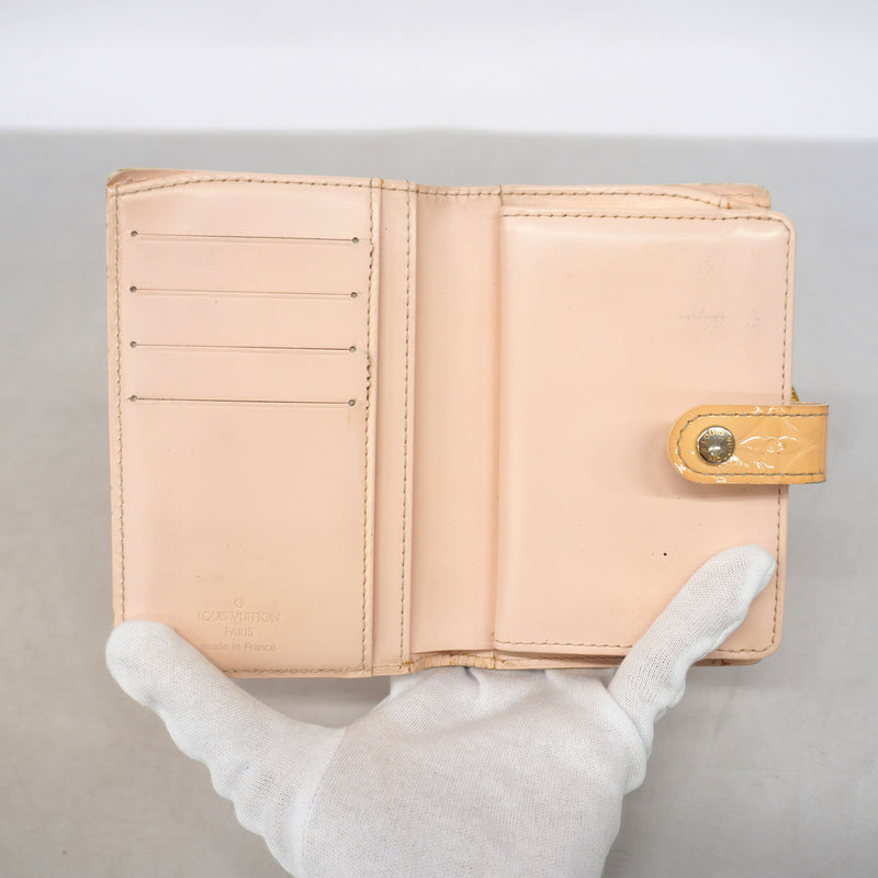 【6kd3574】ルイヴィトン 財布 ヴェルニ ポルトモネビエヴィエノワ M91314 マシュマロピンク【中古】レディース