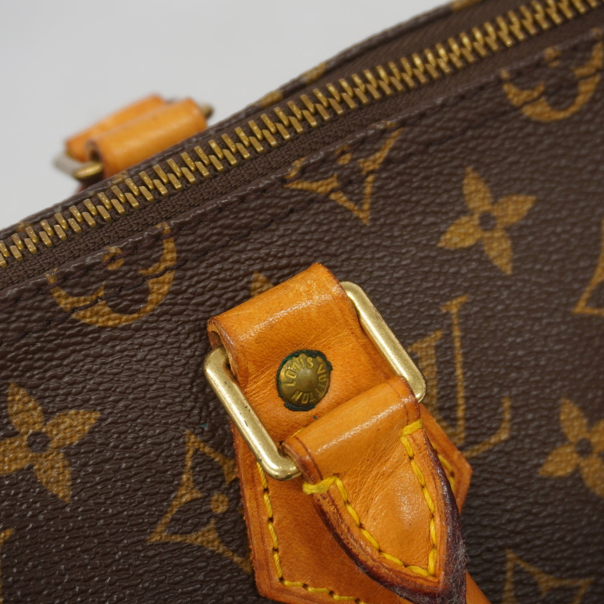 【6kd3589】ルイヴィトン ハンドバッグ モノグラム スピーディ35 M41107 ブラウン【中古】レディース
