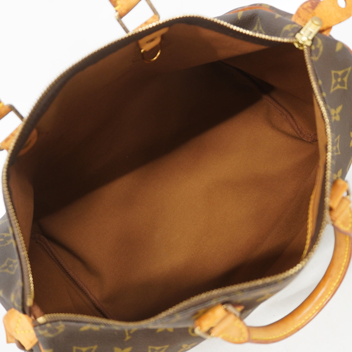 【6kd3590】ルイヴィトン ハンドバッグ モノグラム スピーディ35 M41107 ブラウン【中古】レディース